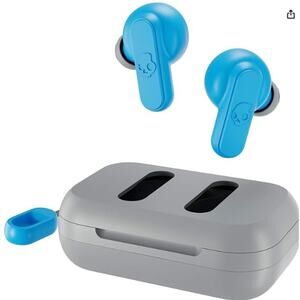 NEW Skullcandy Dime True Wireless in-Ear Earbud - Light Grey/Blue Bluetooth